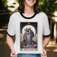Raccoon Tarot Lovers T-Shirt - Unisex Cotton Ringer Top