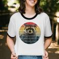 Raccoon-Themed Ringer Tee | Unisex Cotton T-Shirt for Animal Lovers