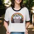 Raccoon 'Trash Panda' Unisex Ringer T-Shirt | Fun Graphic Tee