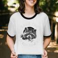 Save The Trash Pandas Raccoon Animal Lover Unisex Cotton Ringer T-Shirt