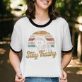 Stay Trashy Opossum Raccoon Internet Memes Meme Unisex Cotton Ringer T-Shirt