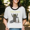 Team Trash Unisex Ringer T-Shirt - Opossum Raccoon Rat Animal Design