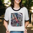 Three Raccoon Moon Unisex Cotton Ringer Tee | Fun Meme Vibes
