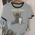 Team Trash Unisex Ringer T-Shirt - Opossum Raccoon Rat Animal Design