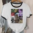 Feral Raccoon Meme Ringer T-Shirt – Fun Unisex Cotton Top