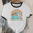 Groovy Dumpster Fire Raccoon - Unisex Cotton Ringer T-Shirt