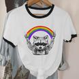 Raccoon Be Gay Do Crime LGBTQ Pride Unisex Cotton Ringer Tee
