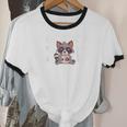 Raccoon Dad Ringer T-Shirt - Funny Father's Day Gift for Unisex