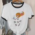 Raccoon Lover Cotton Ringer T-Shirt – Whimsical Unisex Happy Vibes
