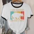 Raccoon Lover Unisex Cotton Ringer T-Shirt | Introvert's Delight