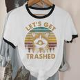 Raccoon Lovers Unisex Cotton Ringer T-Shirt - Playful Animal Theme