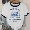 Raccoon Meme Sarcastic T-Shirt - Unisex Ringer Cotton