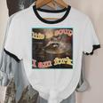 Raccoon Meme Unisex Ringer T-Shirt - Quirky Ironic Style