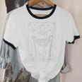 Raccoon Moon Ringer T-Shirt - Unisex Cotton Tee for Night Owls