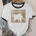 Raccoon Periodic Table Elements Unisex Cotton Ringer T-Shirt