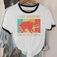Raccoon Ringer T-Shirt - Introvert Unisex Cotton for Men & Women