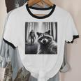 Raccoon & Sasquatch Selfie Unisex Cotton T-Shirt - Funny Design