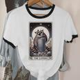 Raccoon Tarot Lovers T-Shirt - Unisex Cotton Ringer Top