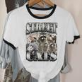 Retro Raccoon Feral Summer Unisex Ringer T-Shirt | Cotton Casual Tee