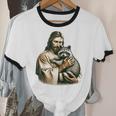 Retro Raccoon Unisex Cotton Ringer T-Shirt - Fun Animal Lover Tee