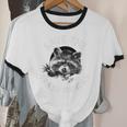 Save The Trash Pandas Raccoon Animal Lover Unisex Cotton Ringer T-Shirt