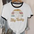 Stay Trashy Opossum Raccoon Internet Memes Meme Unisex Cotton Ringer T-Shirt