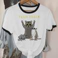 Team Trash Unisex Ringer T-Shirt - Opossum Raccoon Rat Animal Design