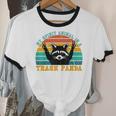 Trash Panda Spirit Animal Raccoon - Unisex Cotton Ringer T-Shirt