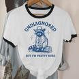 Undiagnosed But I'm Pretty Sure Cowboy Raccoon Meme Unisex Cotton Ringer T-Shirt