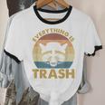 Vintage Raccoon Lovers Unisex Cotton Ringer T-Shirt | Nostalgic Appeal