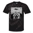Alien UFO Tie-Dye T-Shirt | Fun Raccoon Design For All Ages Black Tie-Dye
