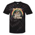 Autism Awareness Tie-Dye T-Shirt | Fun Raccoon Meme Design Black Tie-Dye