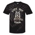 Cute Sarcastic Raccoon Tie-Dye T-Shirt - Playful Unisex Small Black Tie-Dye