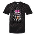 Cute Tie-Dye Racoon T-Shirt - Small, Colorful, Fun Vibe Black Tie-Dye