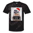 Dear Santa Raccoon Tie-Dye T-Shirt - Festive Christmas Fun Black Tie-Dye