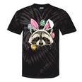 Easter Raccoon Tie-Dye T-Shirt - Fun for Bunny Lovers Black Tie-Dye