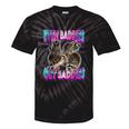 Even Baddies Get Saddies Raccoon Tie-Dye T-Shirt | Fun Meme Wear Black Tie-Dye