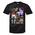 Feral Era Tie-Dye Raccoon Meme T-Shirt | Fun Unisex Tee Black Tie-Dye