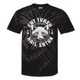 Gothic Raccoon Tie-Dye T-Shirt - Quirky Trash Eater Theme Black Tie-Dye