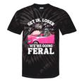 Get In Loser We’Re Going Feral Raccoon Opossum Meme Tie-Dye T-Shirts Black Tie-Dye