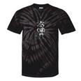 Raccoon Cowboy Tie-Dye Unisex T-Shirt | Fun Western Vibe Black Tie-Dye