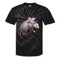 Raccoon Fairy Godpossum Tie-Dye T-Shirt - Quirky Charm Black Tie-Dye