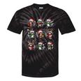 Raccoon Lover Tie-Dye T-Shirts | Festive Christmas Lights Design Black Tie-Dye