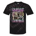 Raccoon Meme Tie-Dye Shirt - Quirky Expression for Casual Wear Black Tie-Dye