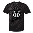 Raccoon Meme Tie-Dye T-Shirt - Cute Trash Panda Theme, Unisex Tee Black Tie-Dye