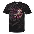 Raccoon Tie-Dye T-Shirt - Vintage Coffee-Loving Theme for Unisex Black Tie-Dye