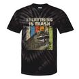 Retro Raccoon Lover Tie-Dye T-Shirt - Fun Camping Vibes Black Tie-Dye