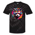 Retro Raccoon Tie-Dye T-Shirt - Fun Vintage Style for Adults & Kids Black Tie-Dye
