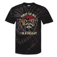 Sarcastic Raccoon Lover Tie-Dye T-Shirt - Fun Unisex Statement Black Tie-Dye