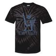 Stay Trashy Raccoon Tie-Dye T-Shirt - Feminine Halloween Fun Black Tie-Dye